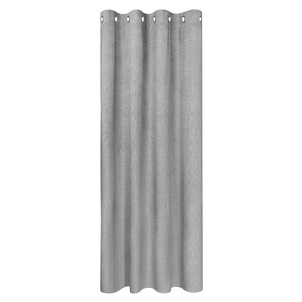 Gerster Ösenschal geprägt "Struktur" 140 cm x 245 cm, grau