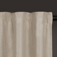 Gerster Bio-Baumwolle/Leinen-Schal Uni, 140 x 270 cm, sand (OCS)