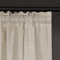 Gerster Bio-Baumwolle/Leinen-Schal Uni, 140 x 270 cm, sand (OCS)