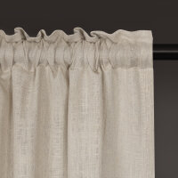 Gerster Bio-Baumwolle/Leinen-Schal Uni, 140 x 270 cm, sand (OCS)