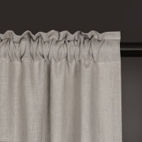Gerster Bio-Baumwolle/Leinen-Schal Uni, 140 x 270 cm, taupe (OCS)