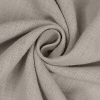 Gerster Bio-Baumwolle/Leinen-Schal Uni, 140 x 270 cm, taupe (OCS)