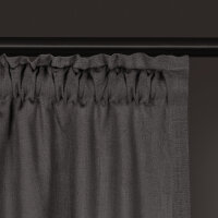 Gerster Bio-Baumwolle/Leinen-Schal Uni, 140x270cm,anthrazit (OCS)