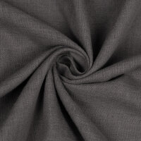 Gerster Bio-Baumwolle/Leinen-Schal Uni, 140x270cm,anthrazit (OCS)