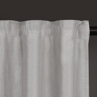 Gerster Bio-Baumwolle/Leinen-Schal Uni, 140x270cm, hellgrau (OCS)
