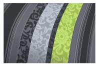 soma Biber Bettwäsche 2 teilig Bettbezug 135 x 200 cm Kopfkissenbezug 80 x 80 cm Blume Barock grün
