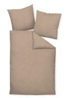 Janine Mako-Satin Kissenhülle Kiss.  40x80 1 teilig  Colors 31001-57-602 taupe