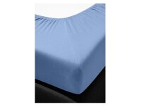 Irisette Fein-Biber Betttuch Merkur 0006  dkl-blau  100 x 200 cm 6-20 dkl-blau