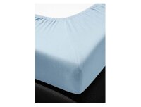 Irisette Fein-Biber Betttuch Merkur 0006  bleu  100 x 200 cm 6-23 bleu