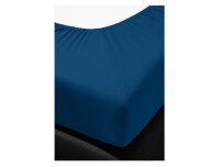 Irisette Mako-Jersey Betttuch Jupiter 0008  indigo  190 x 200 cm 8-22 indigo