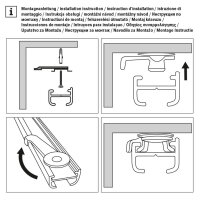 Gardinia Aluminiumschiene 13 mm weiß 120 cm