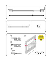 Gardinia Spannvitrage Ø 9 mm weiß 40 - 60 cm