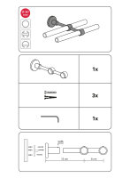 Gardinia Doppelträger geschlossen für Ø 20 mm edelstahl-optik 12 / 6 cm