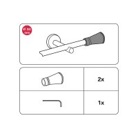 Gardinia Endstück Siro für Ø 20 mm weiß cm