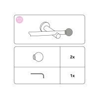 Gardinia Endstück Ball für Ø 25 mm edelstahl-optik cm