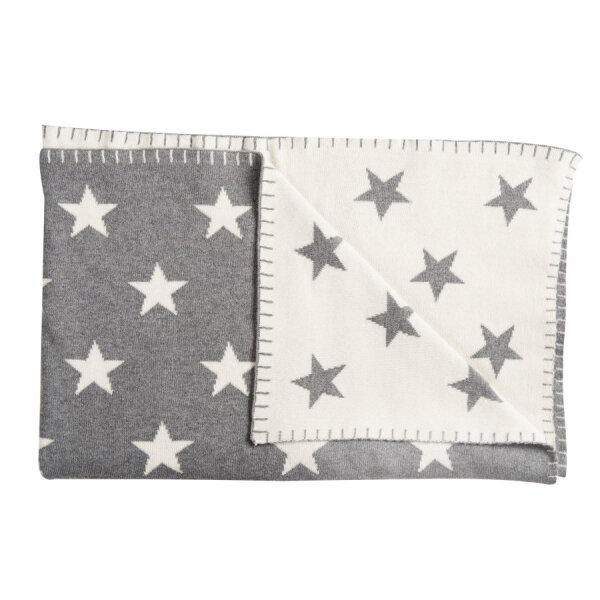Schardt Baby-Kuscheldecke BIG STAR GRAU 95 x 120 cm