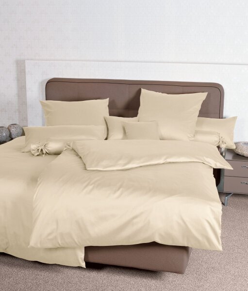 Janine Mako-Satin Bettwäsche 135X200,80x80 2 teilig  Colors 31001-27-500 creme