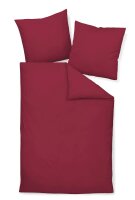 Janine Mako-Satin Bettwäsche 155X220,80x80 2 teilig  Colors 31001-81-512 bordeaux