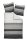 Janine Mako Satin Bettwäsche 3 teilig Bettbezug 200 x 200 cm Kopfkissenbezug 2 x 80 x 80 cm PALERMO 3076-8-620 platin graphit Streifen Schrift