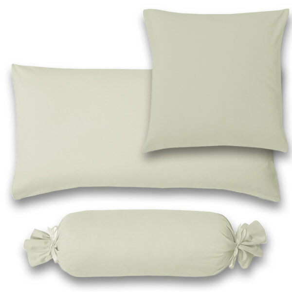 Estella Fein Jersey Kissenhülle 80 x 80 cm Atelier Jersey-Kissen verde