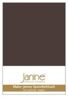 Janine Mako-Feinjersey, 100% Baumwolle Kissenhülle Kiss.80x80 1 teilig  MAKO-FEINJERSEY 5007-87-610 dunkelbraun