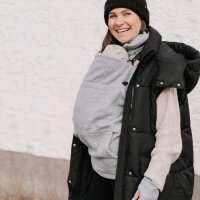 Hoppediz Fleece-Cover Anthrazit Schwarz 3 in 1